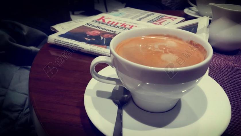 餐厅咖啡厅咖啡饮料休闲品尝背景图片
