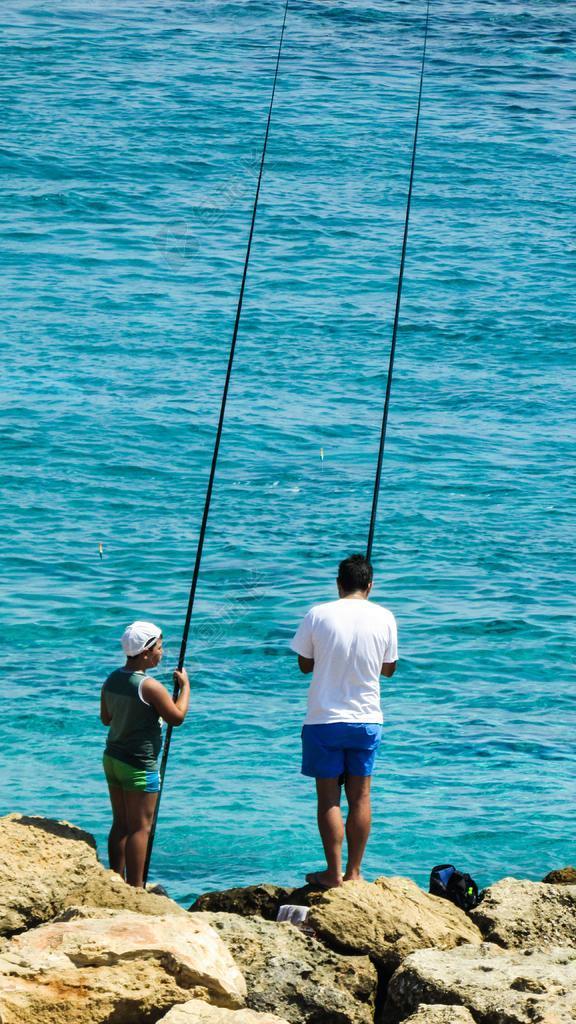钓鱼 父亲的儿子 夏天 休闲 业余爱好 活动