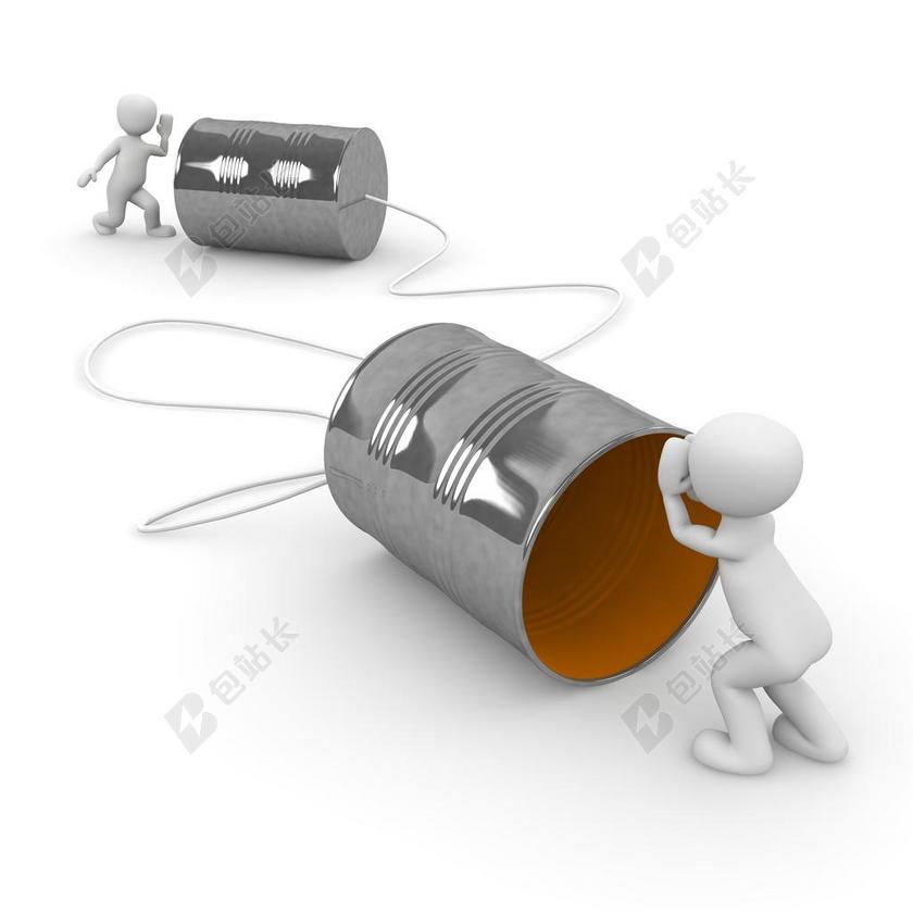 白色模型通讯设备创意背景图片