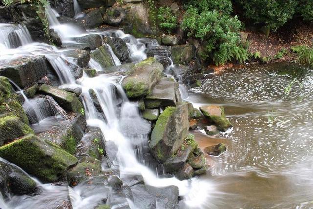 大瀑布 岩 石 流 自然 水 景观 溪 河 旅行 森林
