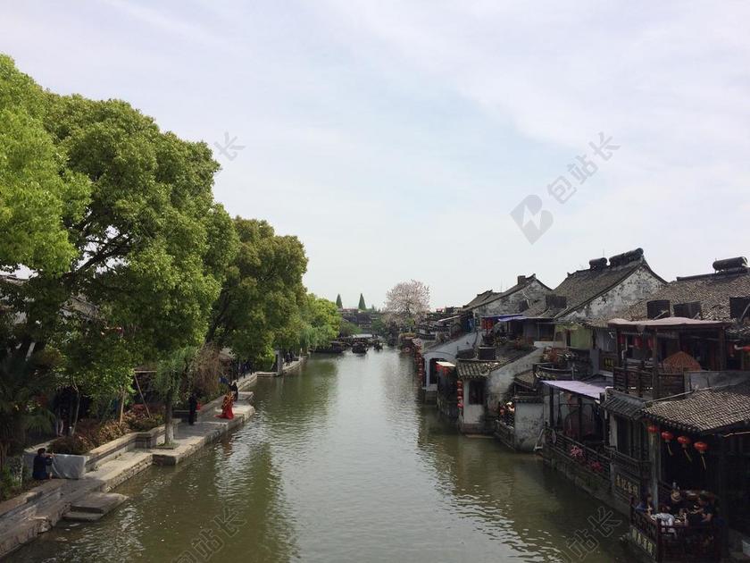 西塘 古镇 建筑 中国 嘉兴 河 风景 城市 说合 历史性