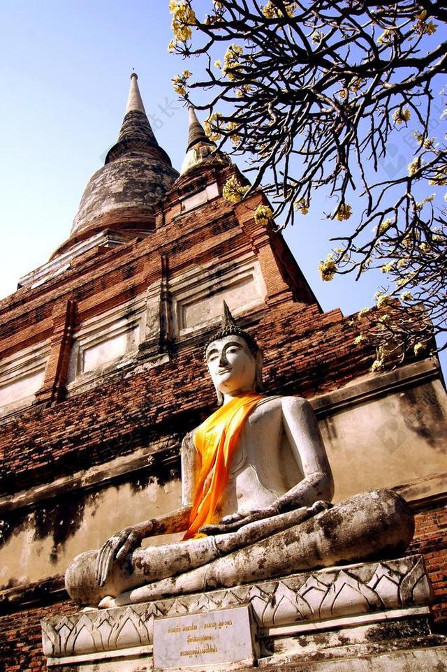 扫管笏 泰国 佛 寺 佛教 宗教 旅游 老 里程碑 旅行
