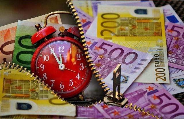 时间就是金钱 货币 欧元 时钟 闹钟 钱 利润 职业生涯