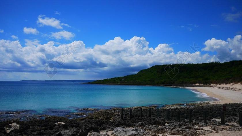 海 沙岸 藍天 白雲 龍磐公園 藍 SEA COAST