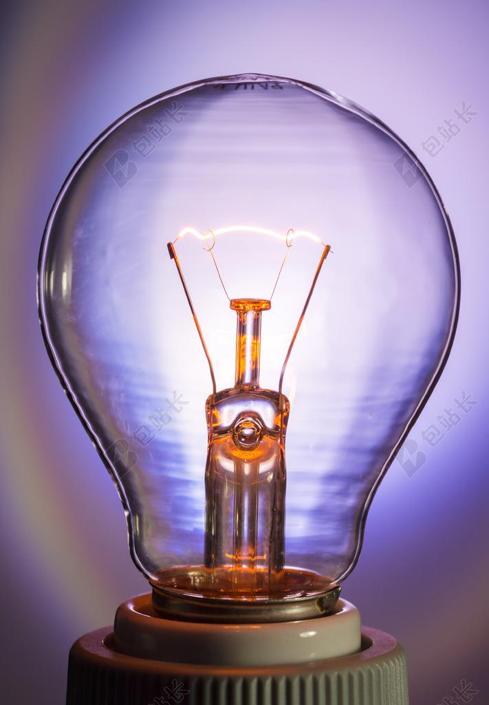 广告精致钨丝灯泡宣传背景图片