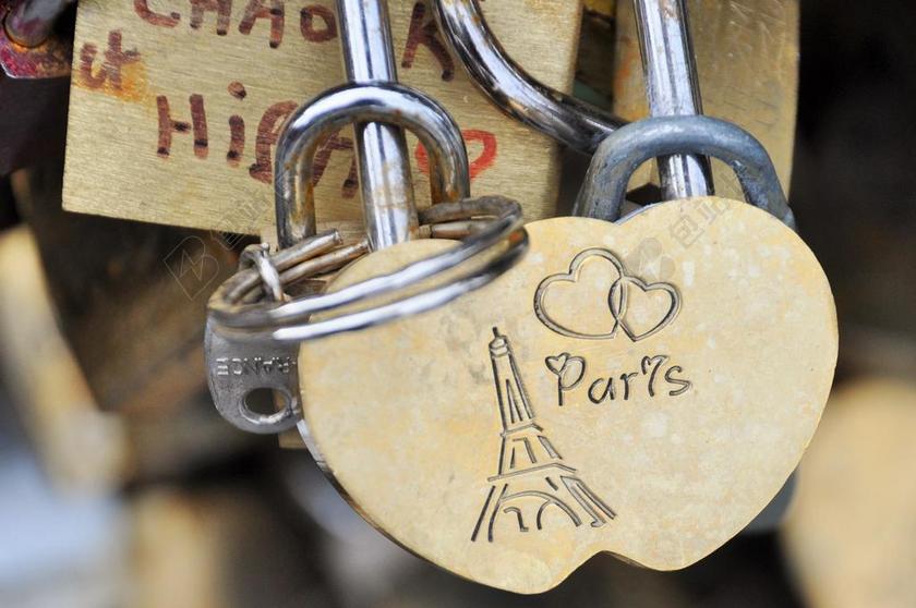巴黎 桥 塞纳河畔 挂锁 艺术桥 纪念碑 爱情 艺术的桥梁