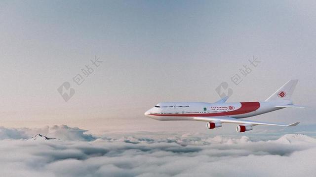 飞机 可以 天空 航空公司 空气阿尔及利亚 CG 3D