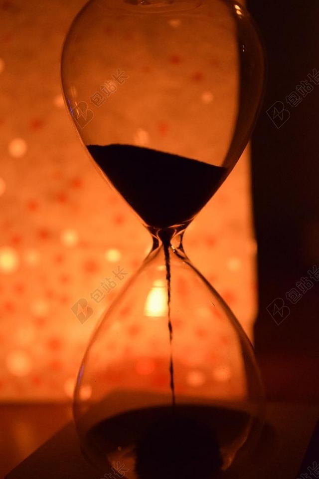 时间 沙漏 运行 瞬态 小时 砂漏 夜 光