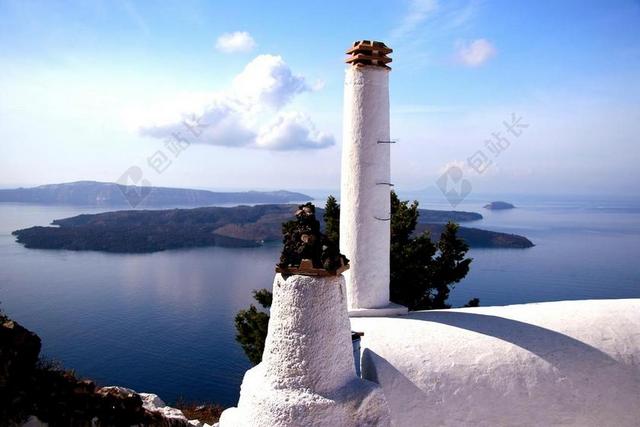 圣托里尼岛 希腊岛屿 CYCLADES 卡尔德拉 白色的房子 希腊