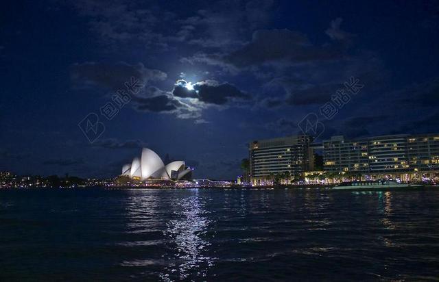 悉尼歌剧院 夜 澳大利亚 海港 里程碑