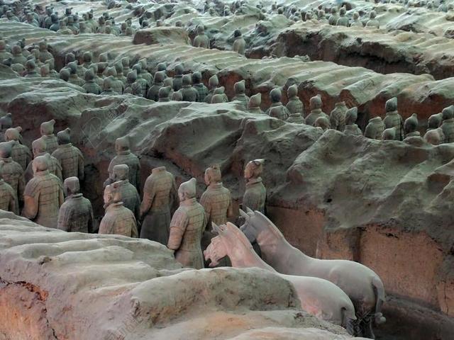 中国 西安 西安市 兵 军队 兵马俑 秦 历史 马 雕像