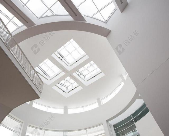 白色建筑现代室内建筑设计背景图片