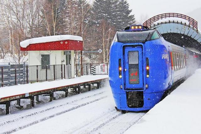 火车 雪下 美丽 冷 白 雪 冬天 景区 安静 和平