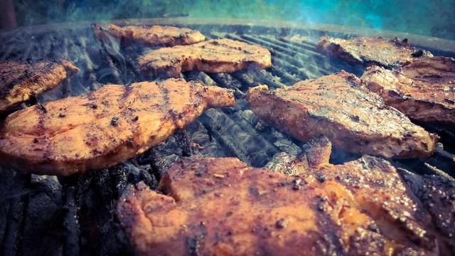 现代餐饮饮食烧烤烤肉背景图片