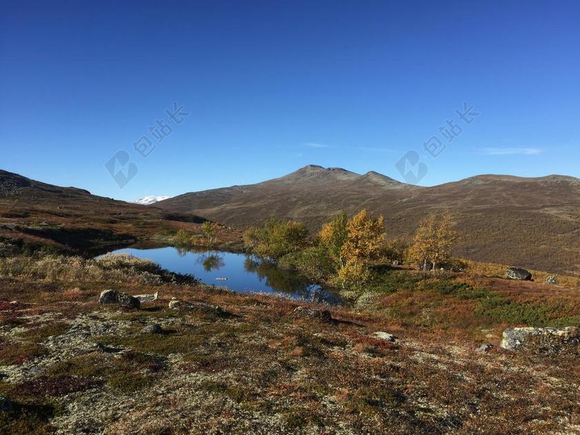 山 宁静 自然 景观 天空 户外 风景 山地景观 蓝色