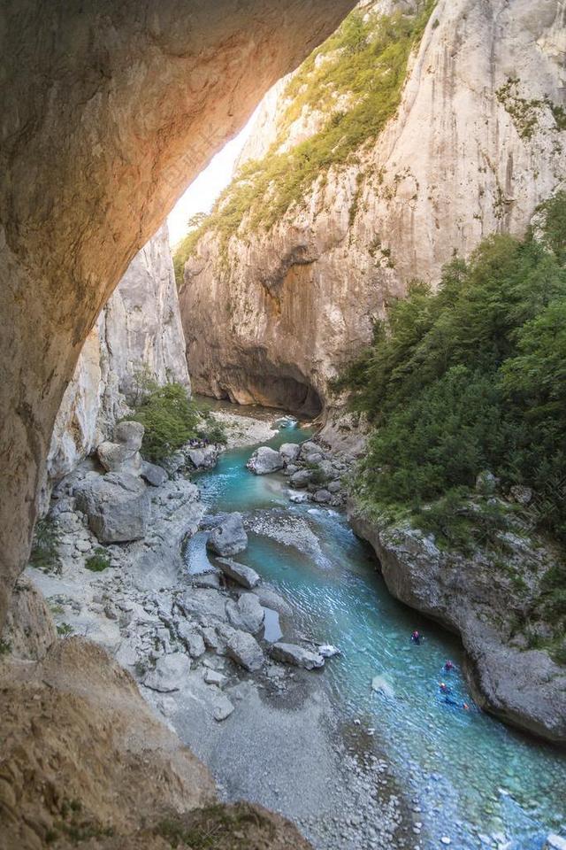 GORGES DU VERDON峡谷 法国 河 通道 景观 水