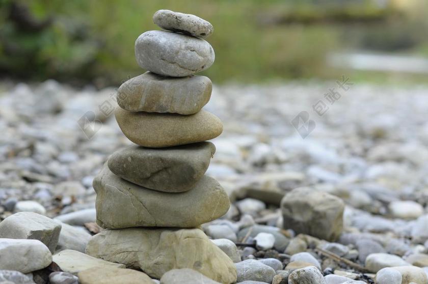 禅宗 石头 冥想 风水 耐心 平衡