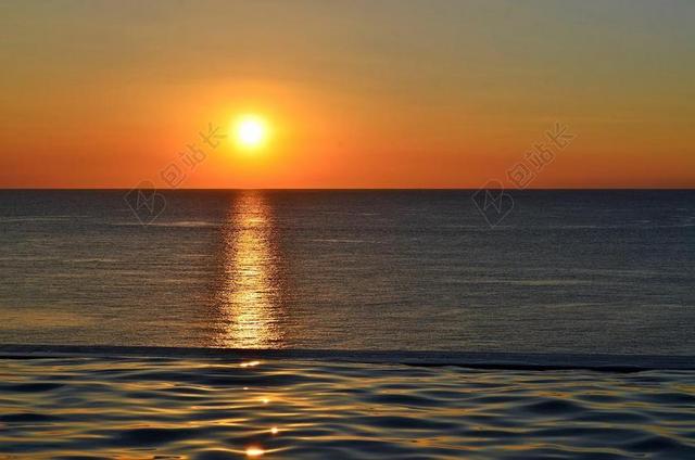 金色自然金色的夕阳背景图片
