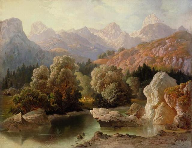 安东 KARINGER 艺术 画 布面油画 艺术性 景观 天空