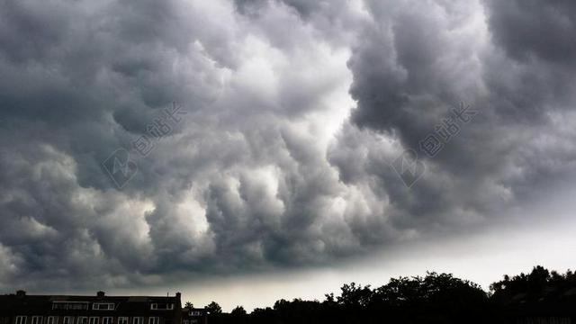 云 雷暴 风暴 天气 天空 灰色 雨 荷兰 秋天 秋