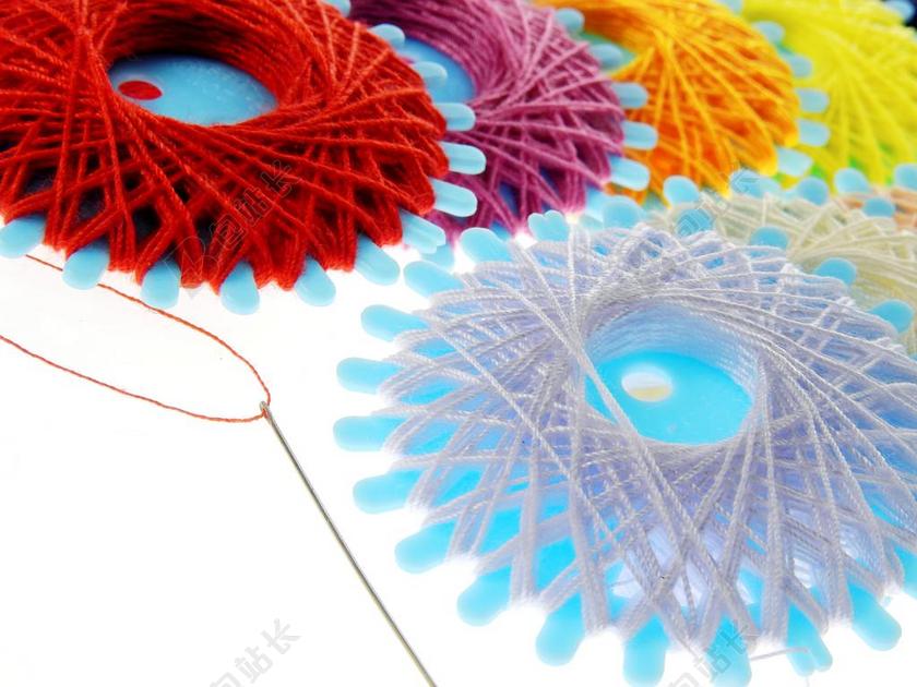 线程 纱 无缝 针 丰富多彩  缝纫线