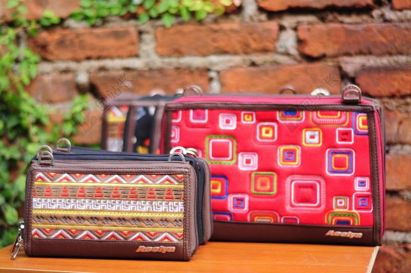 产品展示背白钱包时尚装饰背景图片