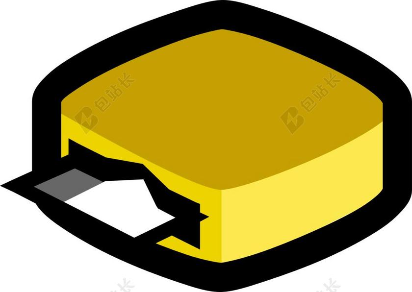 黄色机器卡通扫描仪器扫描机器图案背景图片