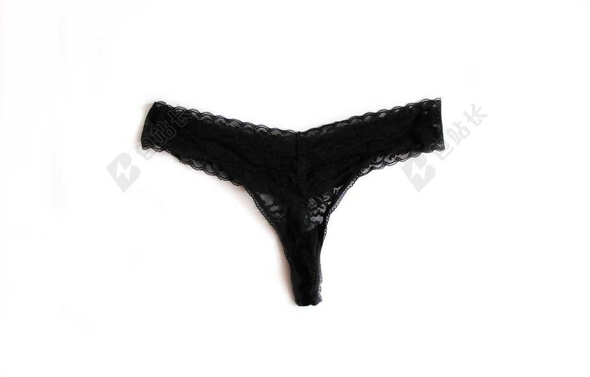 黑色丁字裤时尚诱惑内裤背景图片