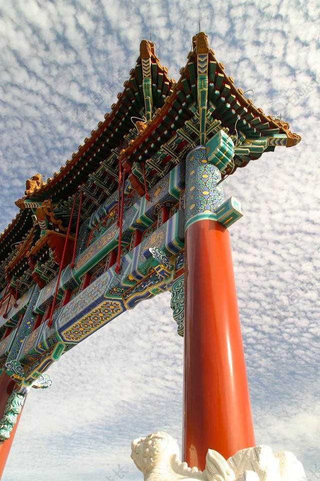 HIMMELSTOR 中国 庙 屋顶 架构 修道院 故宫 龙