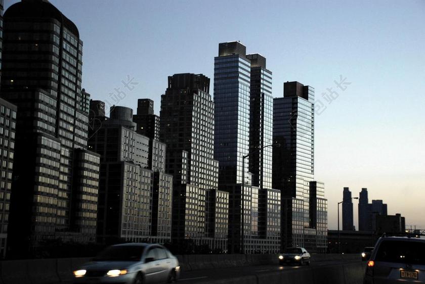 建筑简约纽约城市宣传背景图片