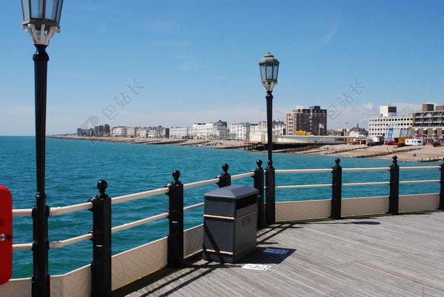 码头 海 海景 沃辛 度假 结构 天际线 城市 市容 塔