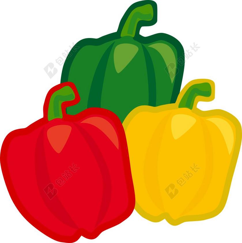 灯笼椒 食品 蔬菜 生产 成熟 多彩 健康 有营养 红色