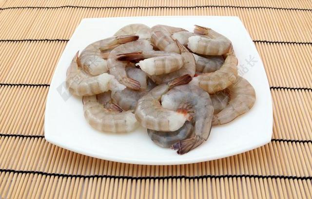 餐饮清新生虾背景图片