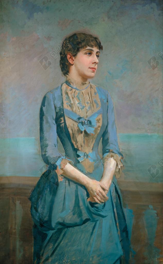 安东尼 CABA 画 布面油画 艺术 艺术性 肖像 女子 女性