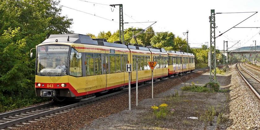 简约户外电车轨道背景图片