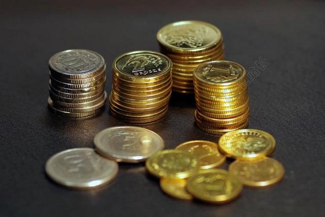 金融商务黄金硬币背景图片