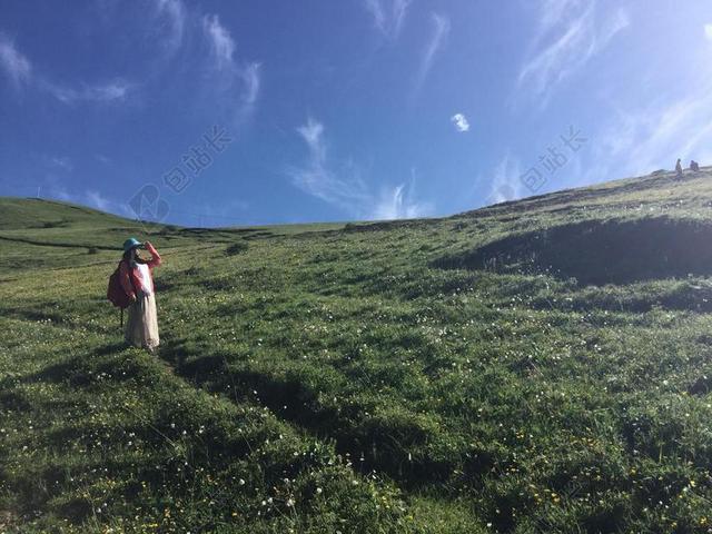 清新高原景色背景图片