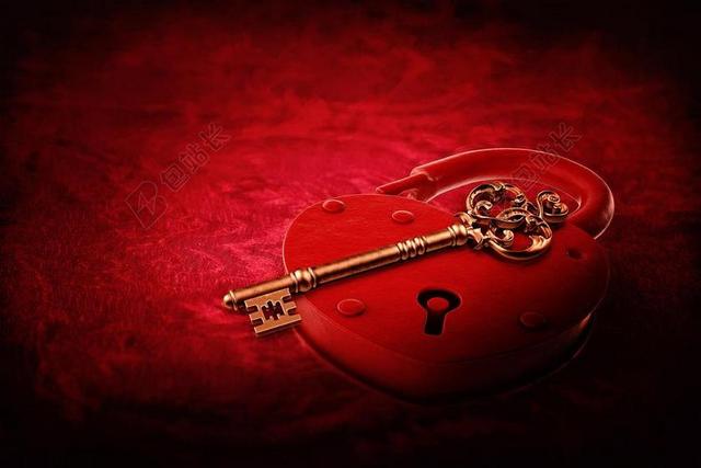 心脏锁 关键 情人节那天 情人节 红色 爱 锁 心 浪漫