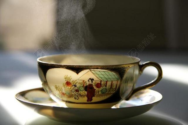 餐具复古复古的茶杯背景图片