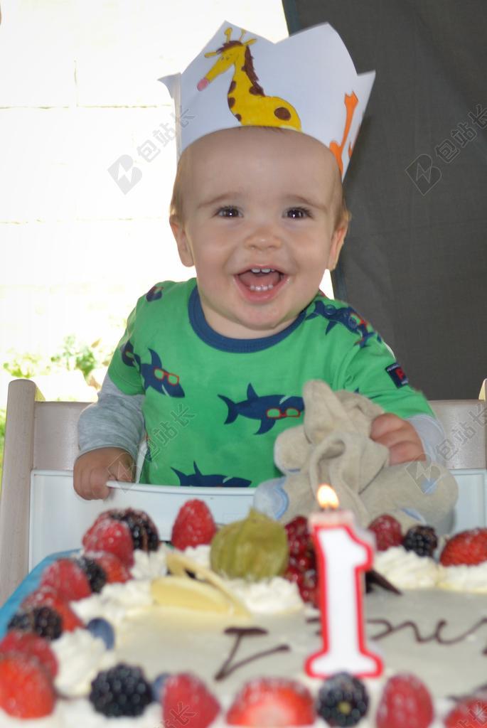 儿童 快乐 喜悦 生日 生日蛋糕 笑 人