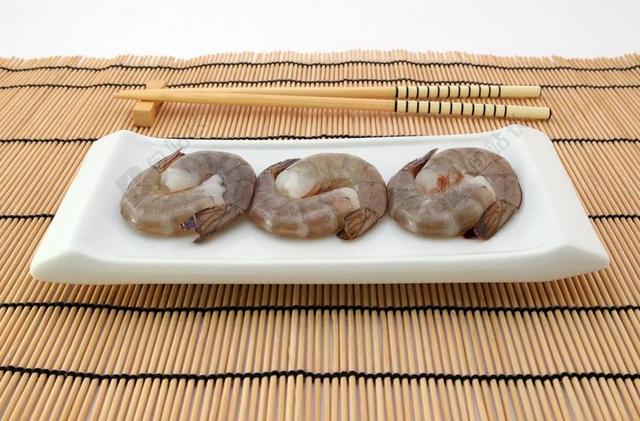 餐饮唯美生虾背景图片