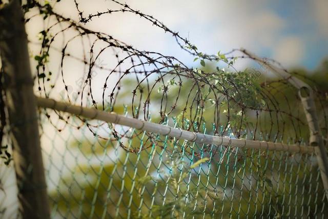 带刺铁丝网 篱笆 BARBWIRE 安全 监狱 保护 金属