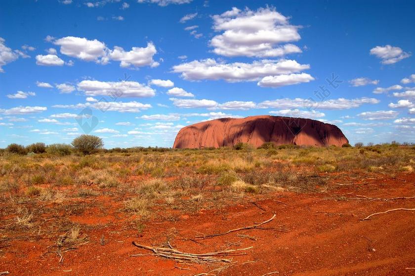 艾尔斯岩 乌鲁鲁 仙境 澳大利亚 名胜古迹 全景