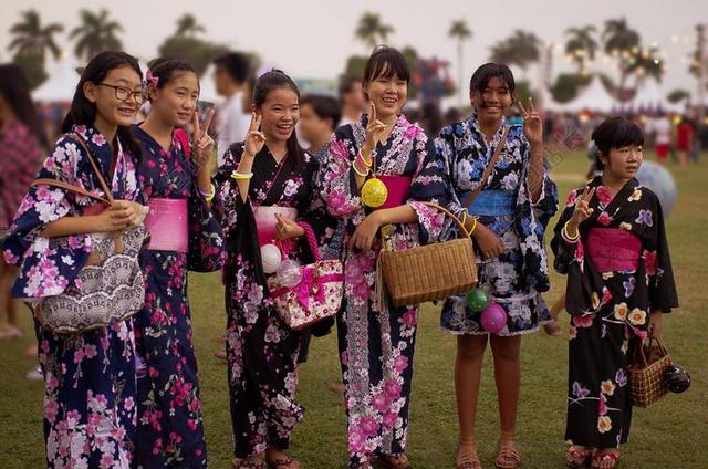 日本小将 日本女孩 盆踊 日本丰年祭 快乐 日本 亚洲 开朗