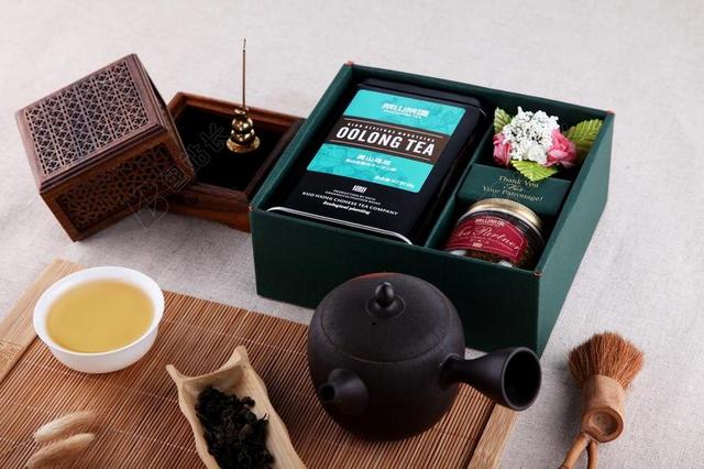 餐饮清新品茶普洱背景图片