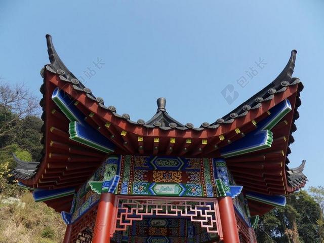 桂林 永福 凤山公园 亭子