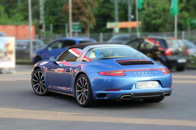 保时捷 TARGA 911 跑车 汽车 蓝色 豪华 保时捷