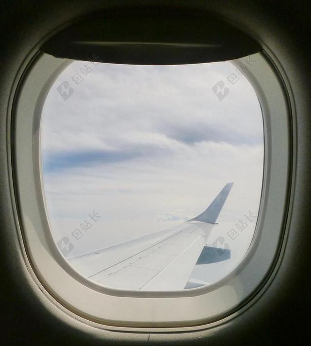 窗口 靠窗的座位 飞机 查看 飞 旅行 天空 蓝色 云