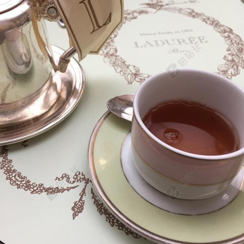 茶 LADUREE 早餐 法国 巴黎 陶瓷 茶杯 餐厅 喝