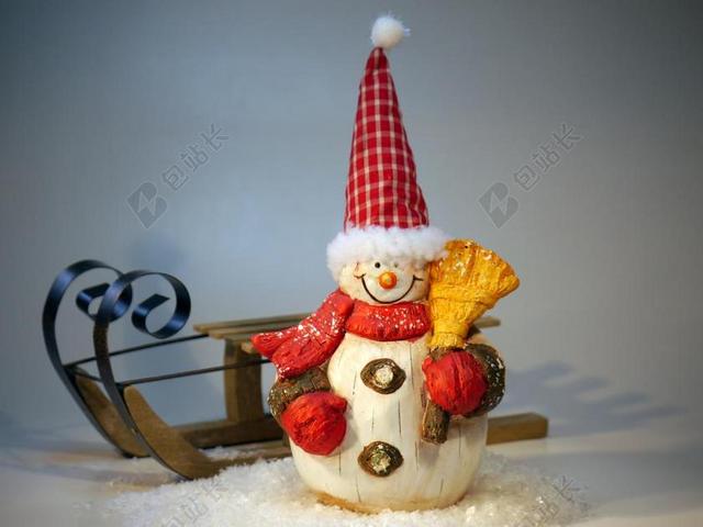 奎 圣诞节 野兔 兔 圣诞 雪人 幻灯片 雪 来临